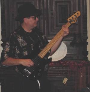 DrBlooz makes his presence felt with the big sound of his Bass